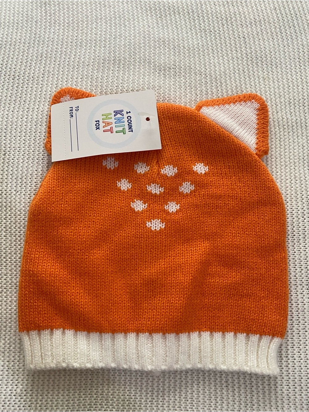 Bullseye kids knit hat